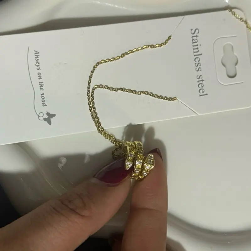 Stainless Steel Snake Necklace for Women