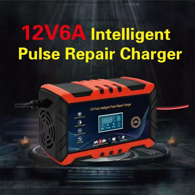 Product Introduction of Fully Automatic Smart Charger for Car Battery 12V 6-Amp with Trickle Charging and Maintainer - Multi-Vehicle Compatibility 6
