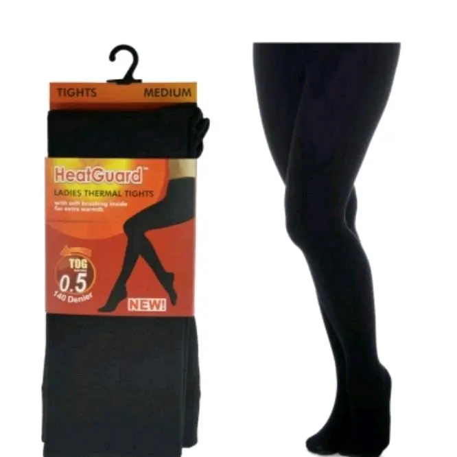 LADIES BLACK THERMAL TIGHTS 1