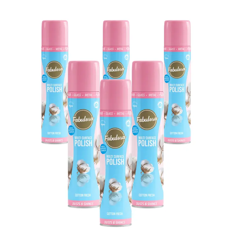 6 x Fabulosa Multi-Surface Polish Cotton Fresh 300ml 0