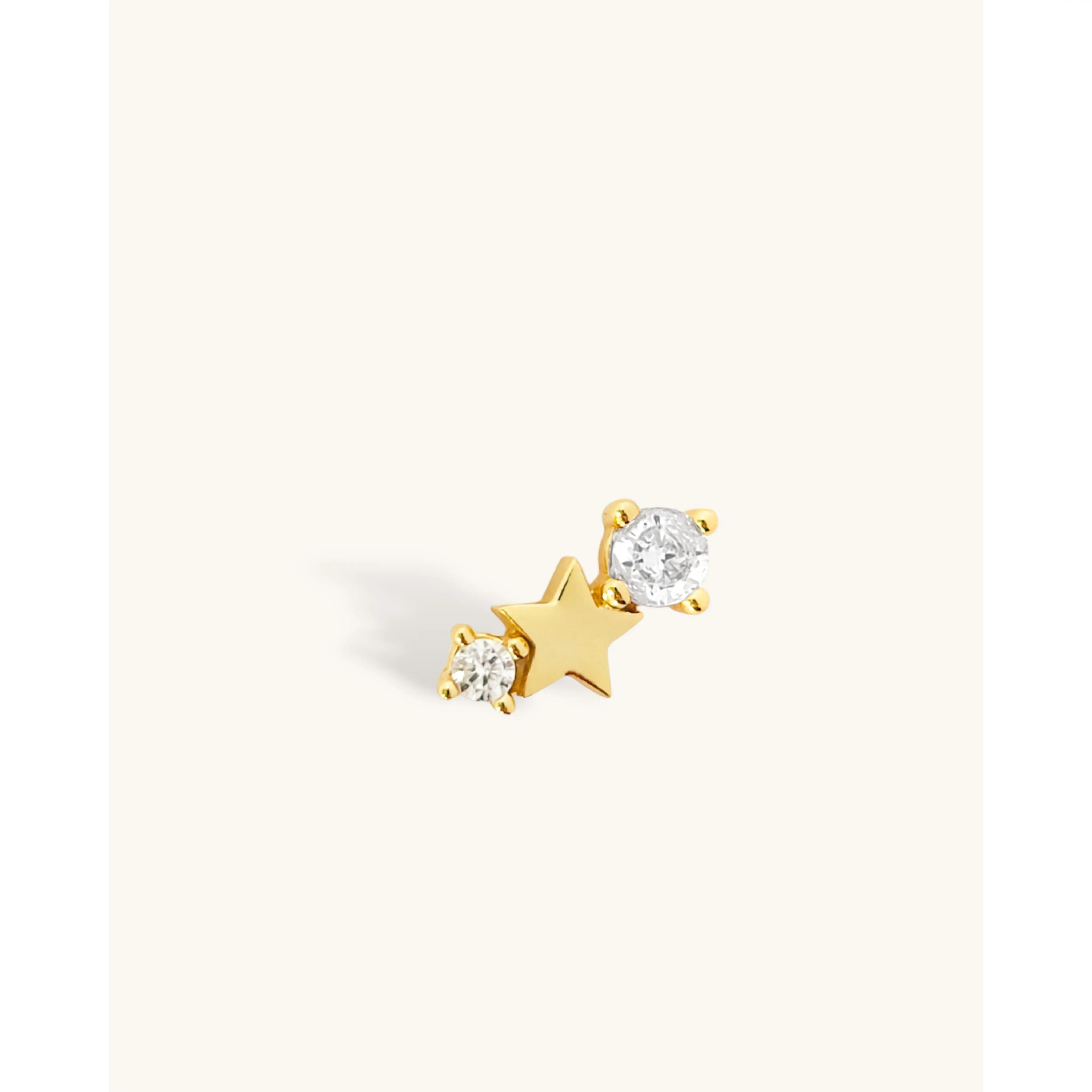 Starry Zodiac Stone Earring • Aries