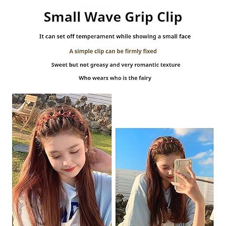 Alligator Clip Headband for Women, Curly Hair Bangs Hairstyle Hairpin Headbands, Professional Weave Toothed Braid Tool, Fashion  Band Clips, Women Girls Fashion Hair Accessories  Hair 3