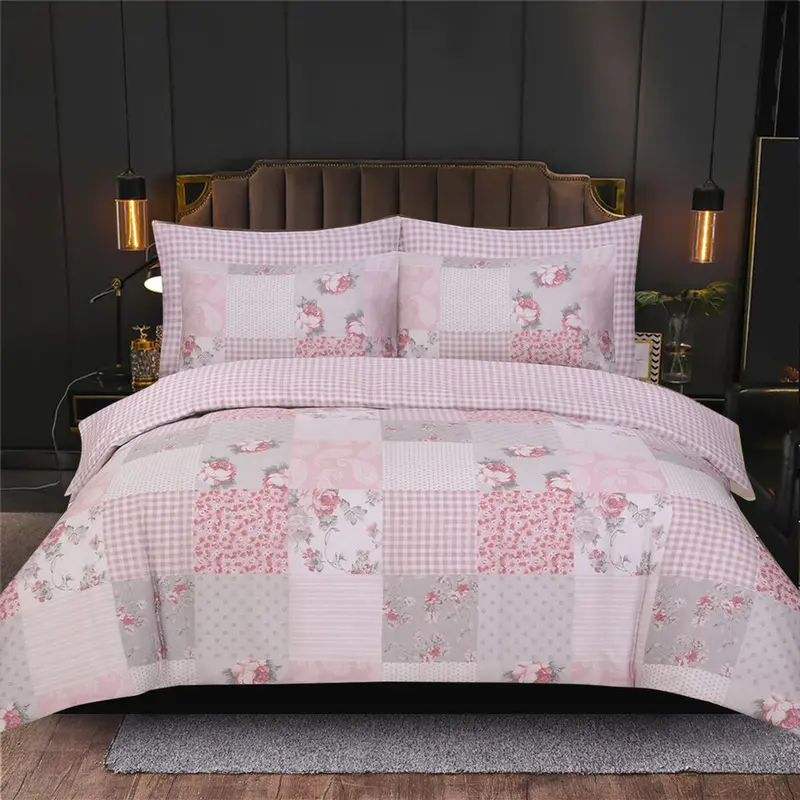 100% Rich Cotton Duvet Quilt Cover Bedding Set Double King & Super King Size 0