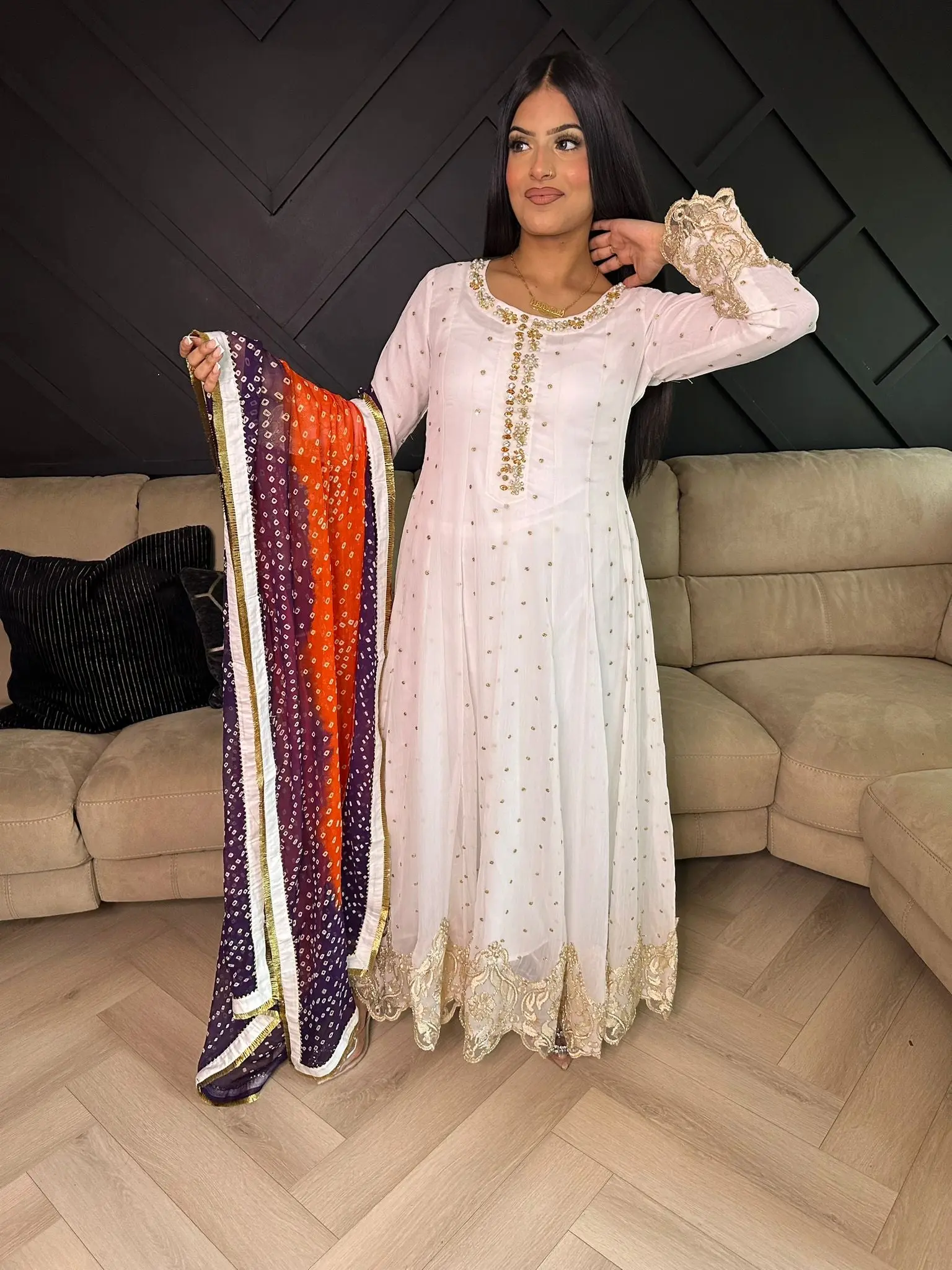 Farrah 3 Piece Maxi - White