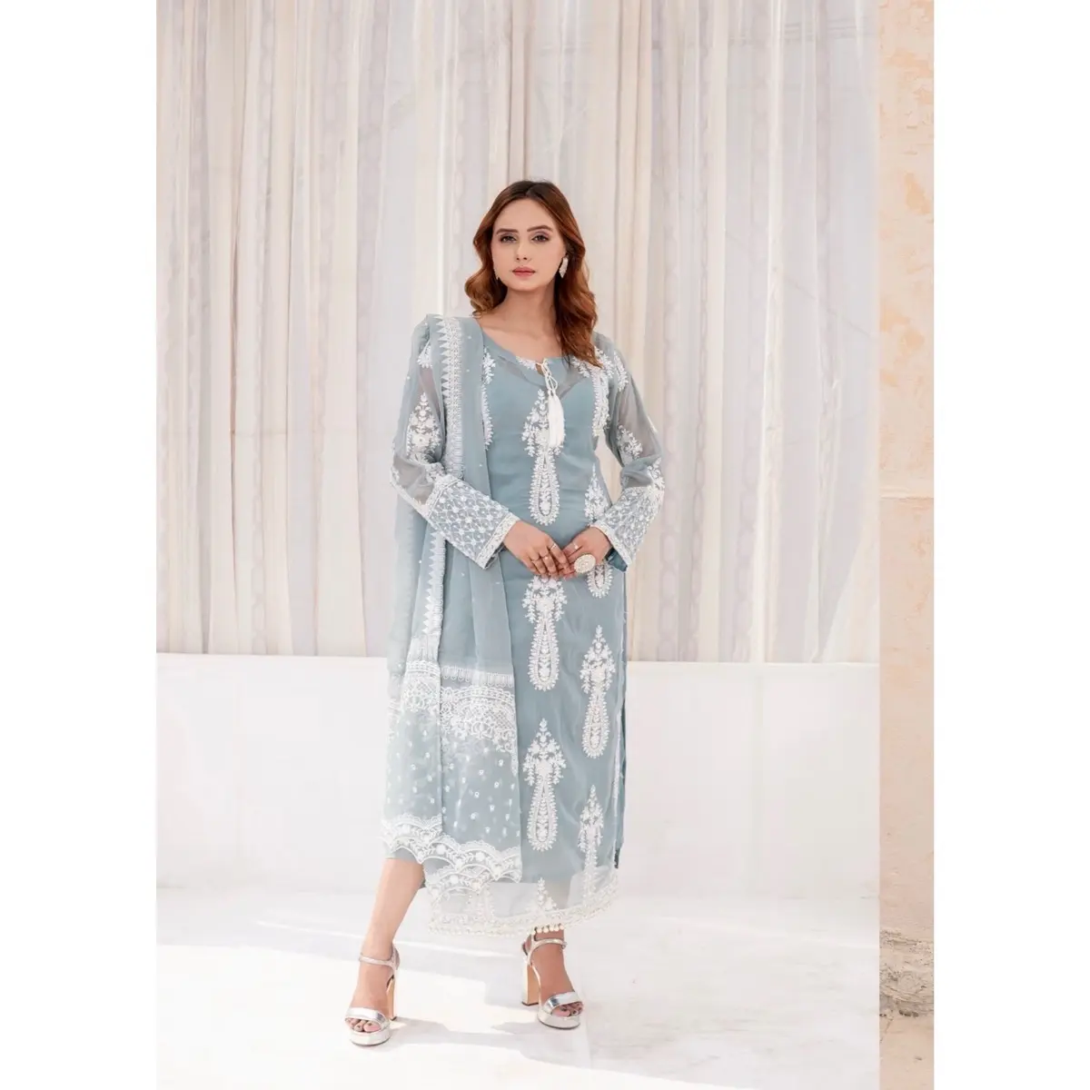 SOFIA KHAS (SK-01) JAAN-E-ADAA LATEST CHIFFON PARTY-WEAR
