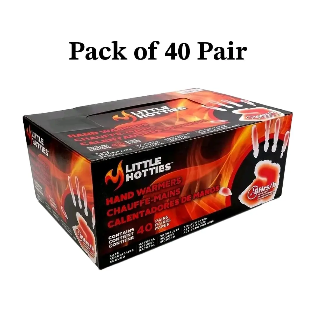 Little Hotties Hand Warmers 40 pair Warmers for All-Day Cold Weather Comfort