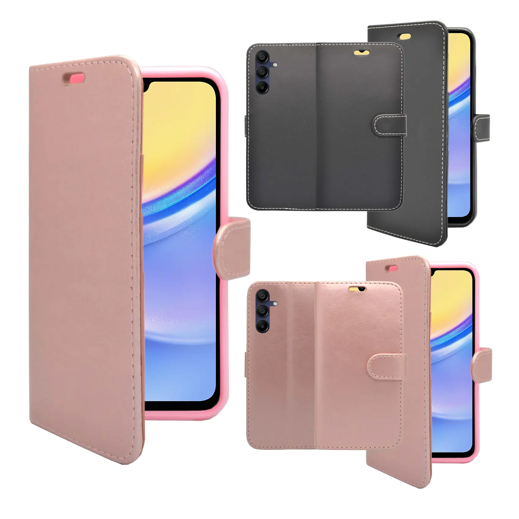Case For Samsung Galaxy A16 5G Phone Wallet Flip PU Leather Stand Card Slot Cover Accessories Clip Cellphone Protective