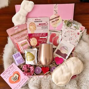 PAMPER HAMPER - Birthday Hamper Letterbox Gift for Her - Mum Spa Self-Care Giftbox Birthday Gifts - Friend Giftbox Carepackage Personalised Herbal Scented Comfort Cosmetics Skin Repair Mask Aloe Aloe Vera Body Wash Cactus Chocolate Green Tea Kit Smooth