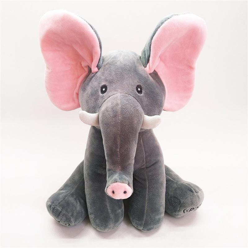 Peek-a-boo, Elephants Cover Their Eyes, Baby Elephants Can Sing, Games, Music Soothes Elephants, Plush Toys 3