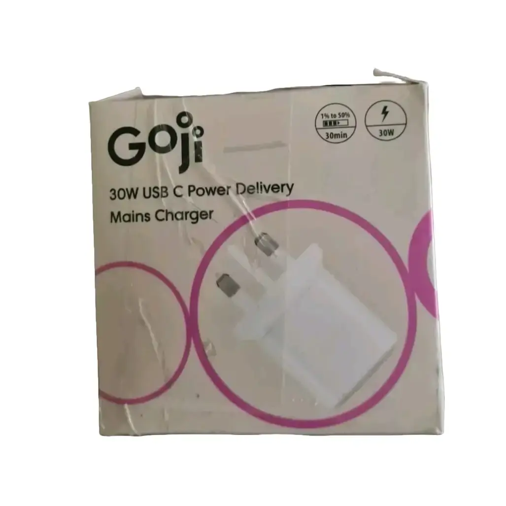 Goji 30W USB-C Power Delivery Main Charger for Mobile Phones and Smartphones