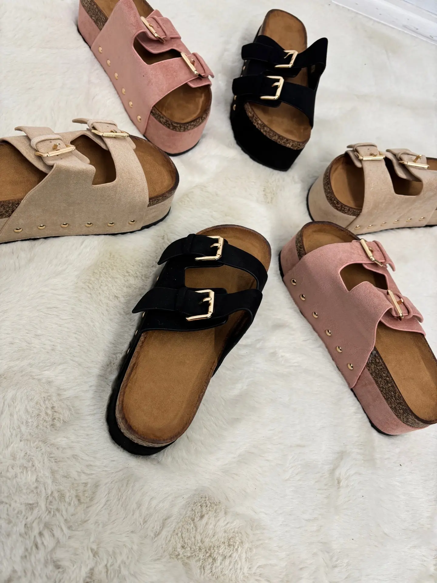 KMO ISLA buckle flatform sandal