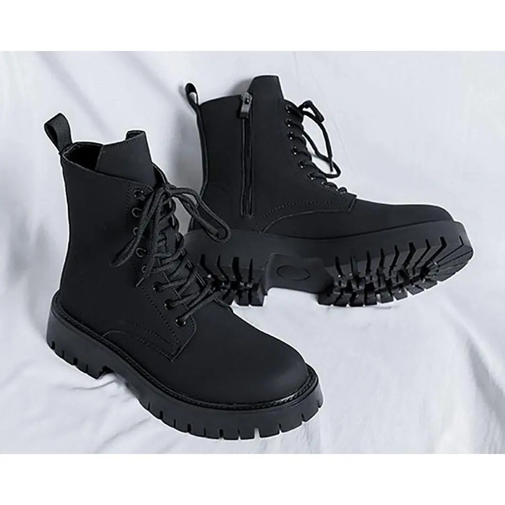 GBLS Black Height Increasing Boots 8 cm Taller