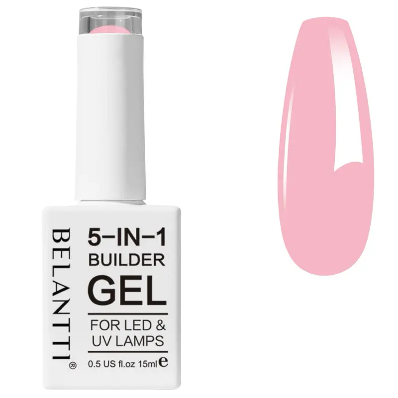 Belantti 5-in-1 Builder Gel UV LED Varnish Polish Multi Use Art Deco Strengthens Glues Nail Nail Care Cosmetic 4