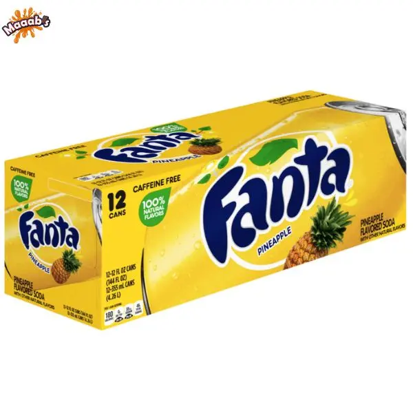 Fanta Pineapple 355ML 12(oz) - PACK OF 12 Beverage Sweet 2
