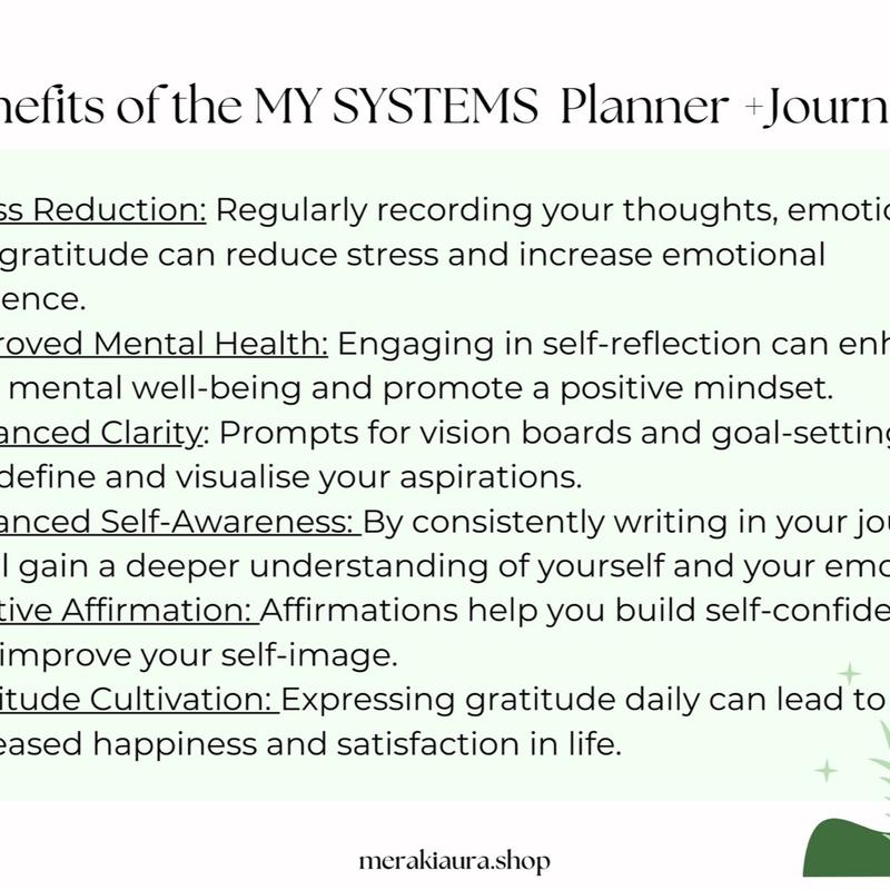 2025 PLANNER & DAILY JOURNAL for Goals, Productivity,  Organisation, Self-Care,  Habits, Manifestation & Wellness 4