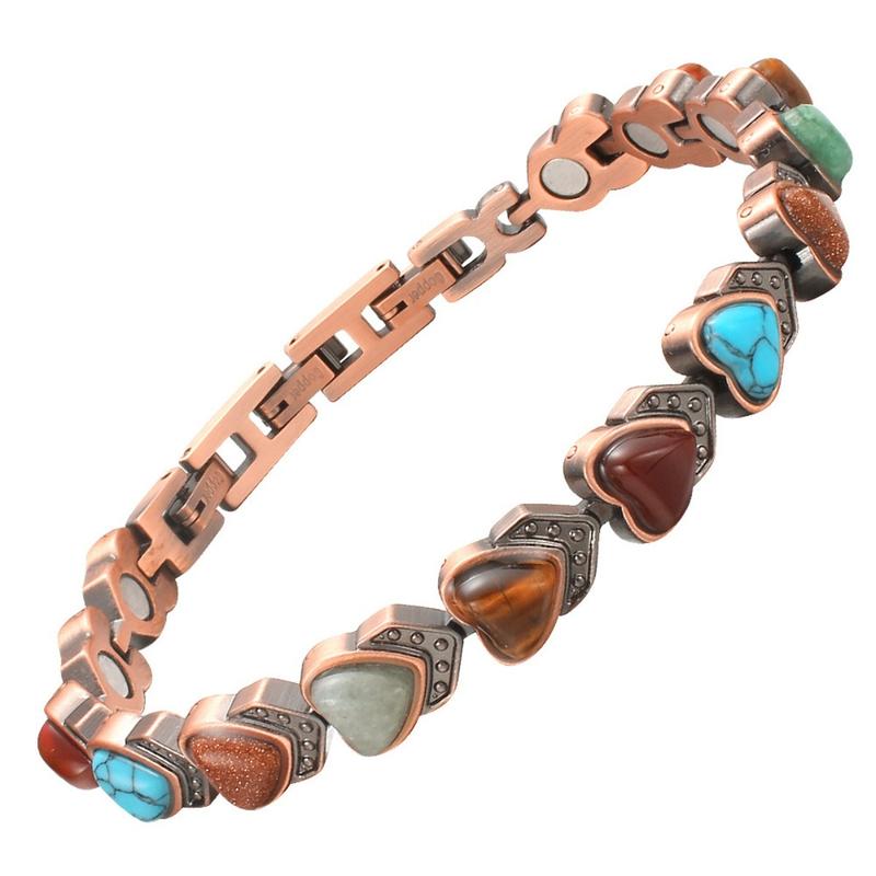 Women’s Magnetic Therapy Copper Bracelet – Energy Balance, and Sleep Support with Hypoallergenic Design 0