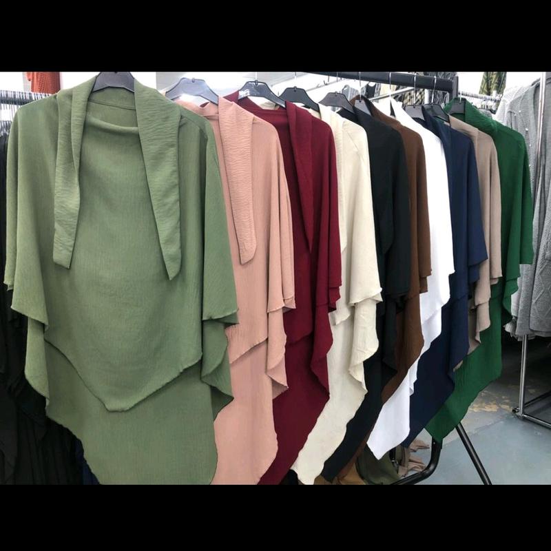 Khimar 2 way tie. Comfy material. Nidda Material 6