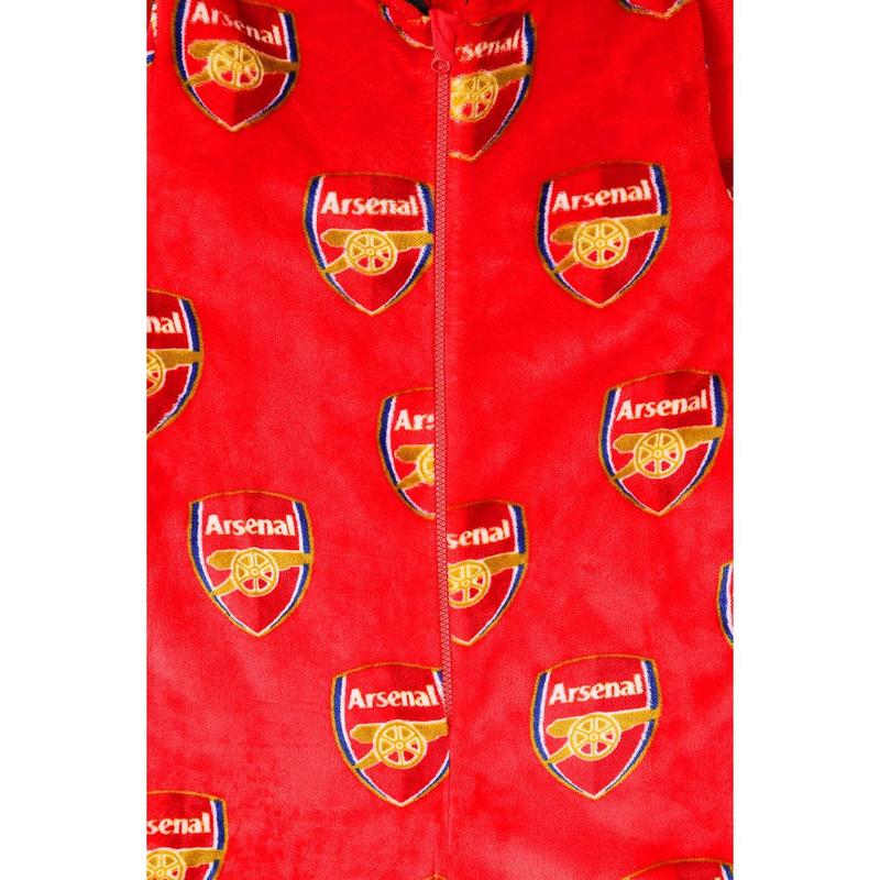 Arsenal Football Club Boys Fleece Sleepsuit Kids All in One W23 5