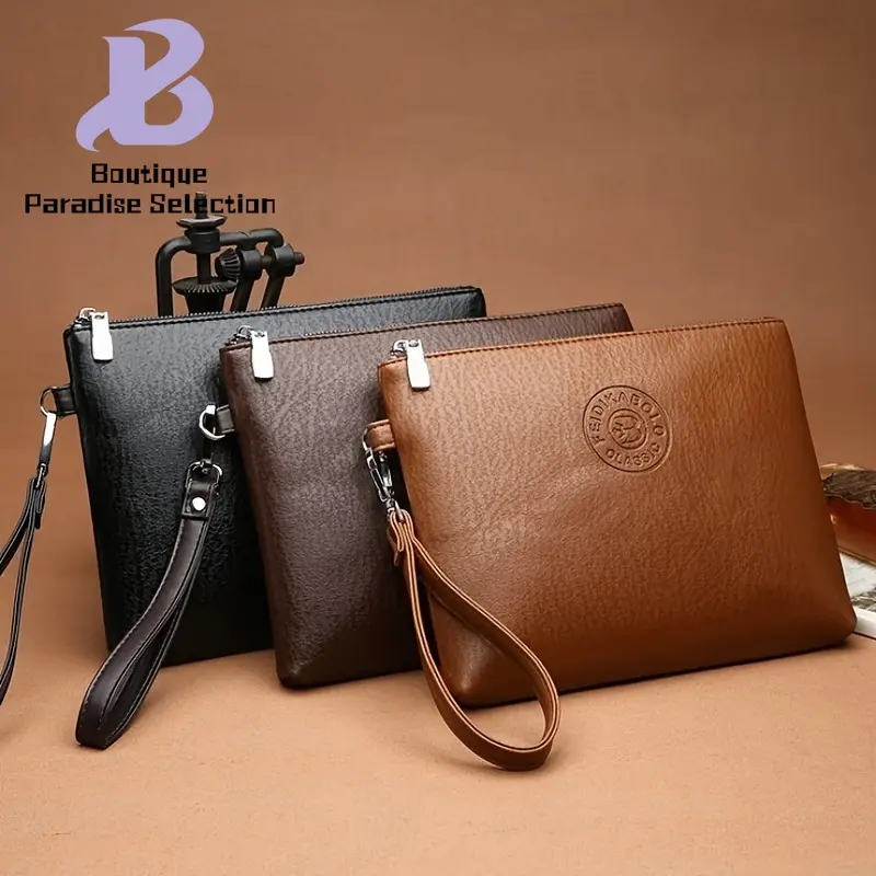 2025 NEW Soft Handbag For Men, Envelope Wrist Bag For Daily CommuteMen's Stylish Handbags.