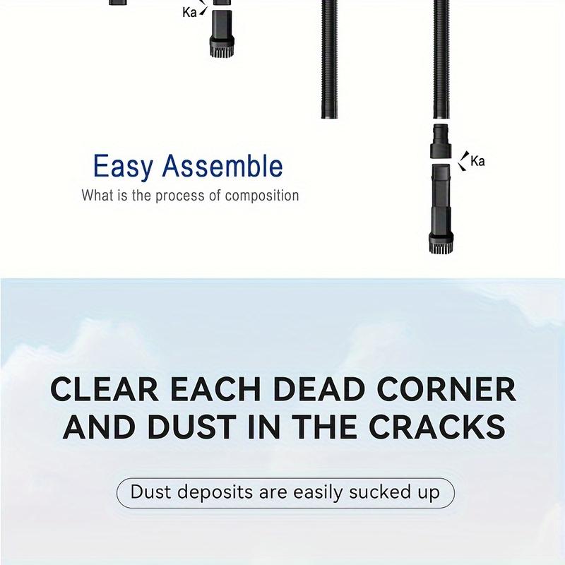 Product Introduction of Powerful Portable Wireless Handheld Vacuum Cleaner for Car, Home, Office with USB Charging and Variety of Accessories 10