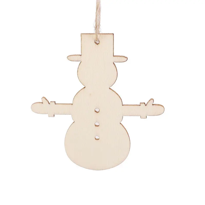 10-30Pc MDF Wooden Christmas Tree Shape Xmas Hanging Decor Blanks Craft Gift Lot 8