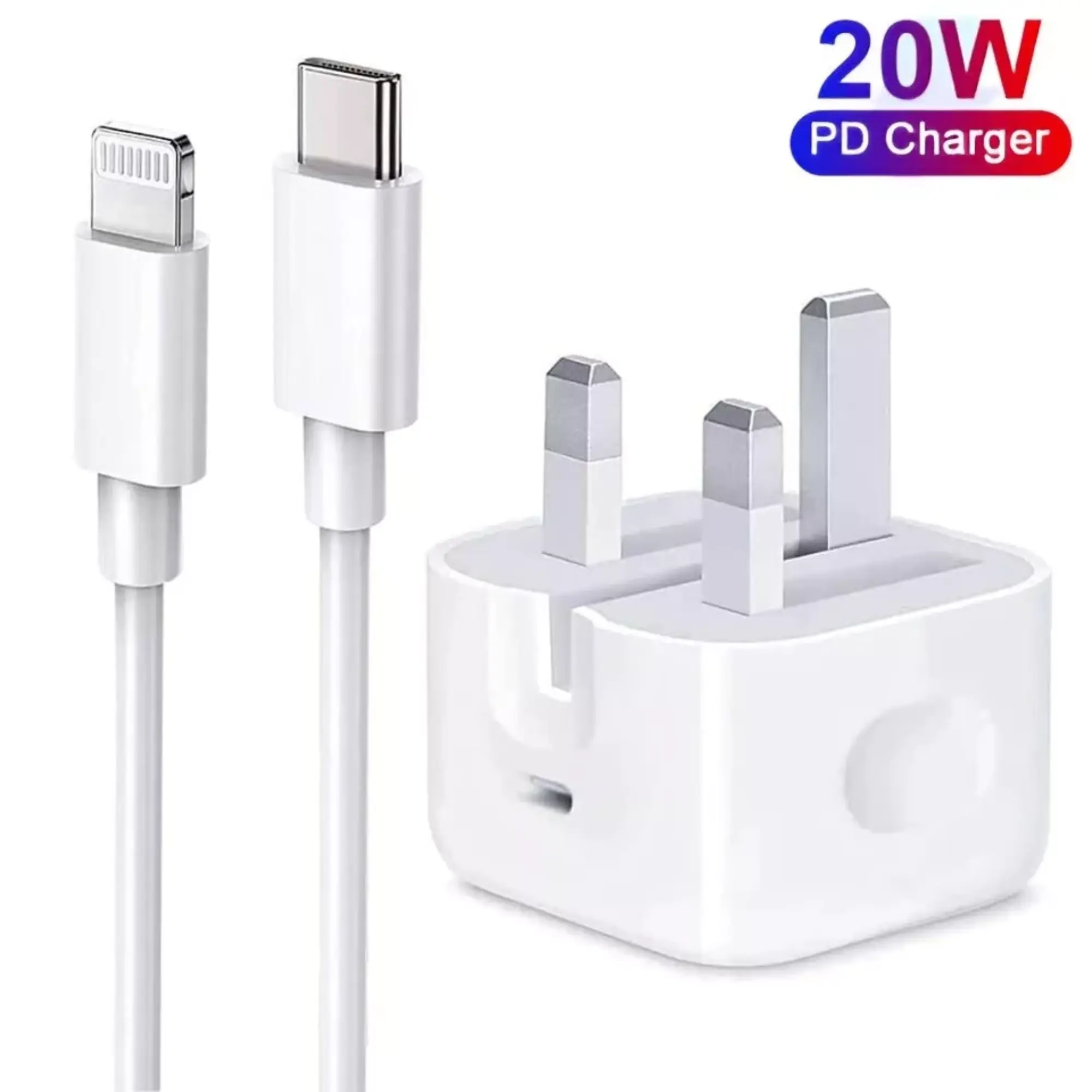 20W USB-C Fast Charger Plug PD 3.0 with 1M iPhone Lightning Cables [MFi Certified],iPhone Charger Fast Charge for iPhone 14 Charger/14Pro/13/12/11/Pro/XS Max/XR/X/SE/8/AirPods Pro