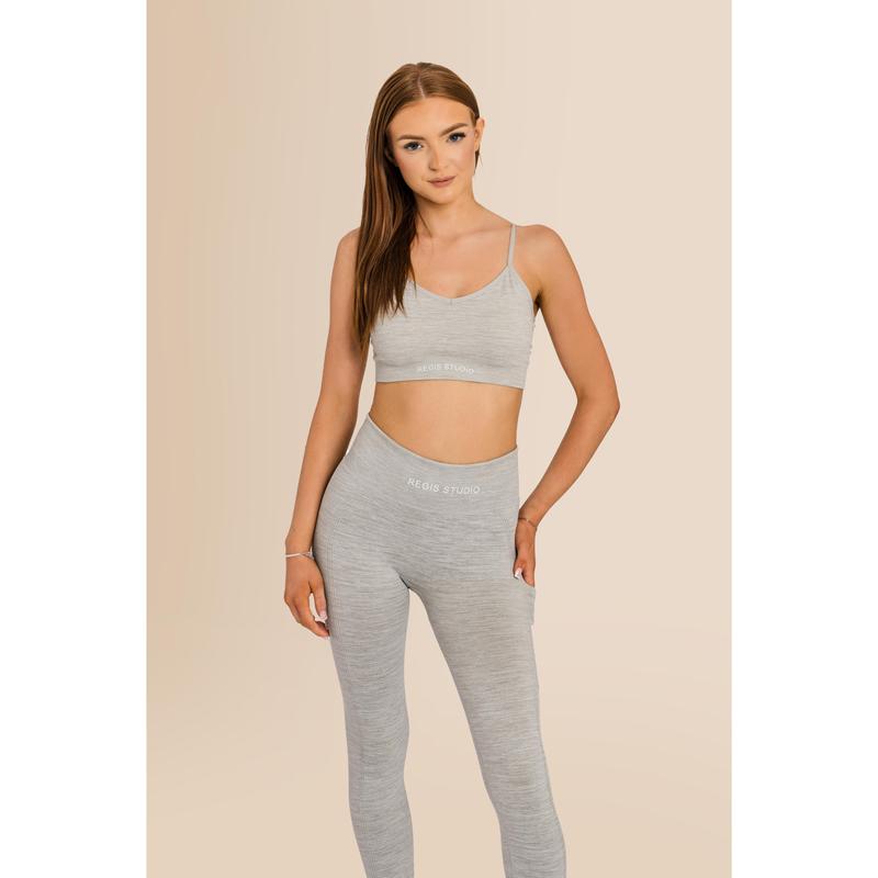 Women's Recycled - Multi-Sport Flex Bra - Grey Comfort Fit Comfortable Adjustable 4