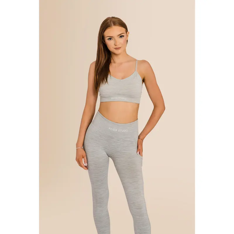 Women's Recycled - Multi-Sport Flex Bra - Grey Comfort Fit Comfortable Adjustable 4