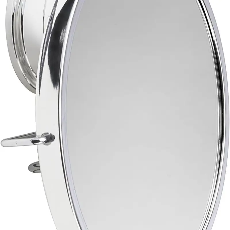 Croydex Rust Free Stick 'N' Lock Plus Swivel Anti-Fog Mirror Silver Metal 1