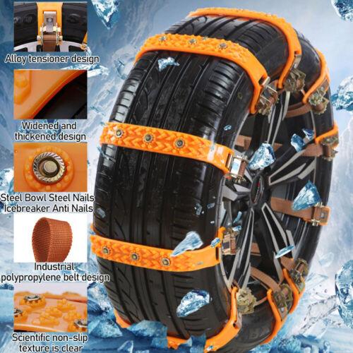 8X Snow Tire Chain for Car Truck SUV Anti-Skid Winter Emergency Muddy Driving 8