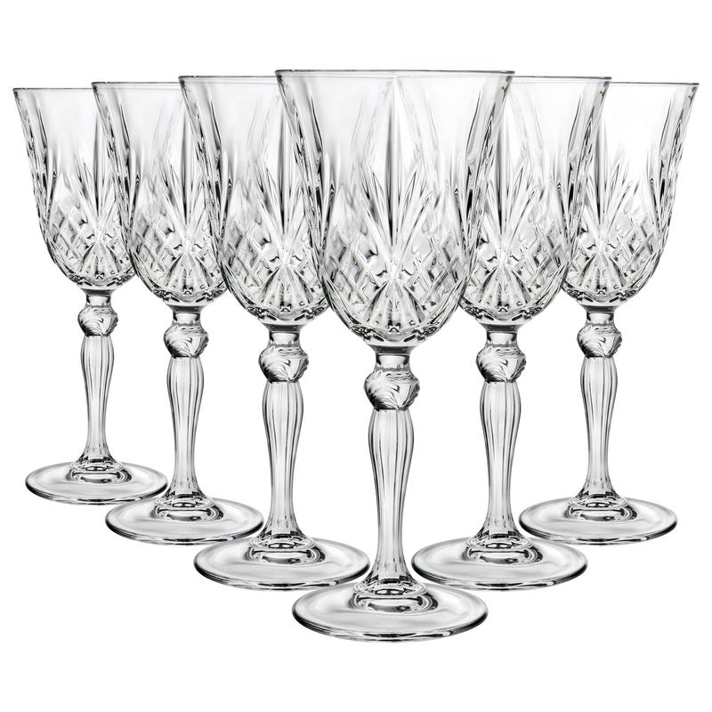 RCR Crystal Melodia Red Wine Glasses - 270ml - Pack of 6 0