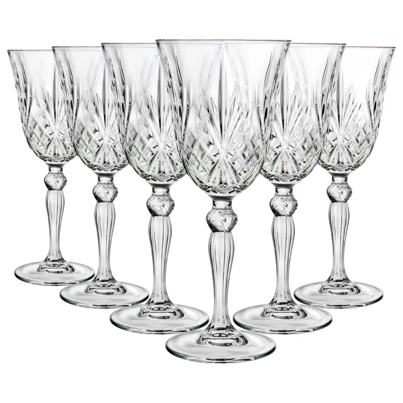 RCR Crystal Melodia Red Wine Glasses - 270ml - Pack of 6 0