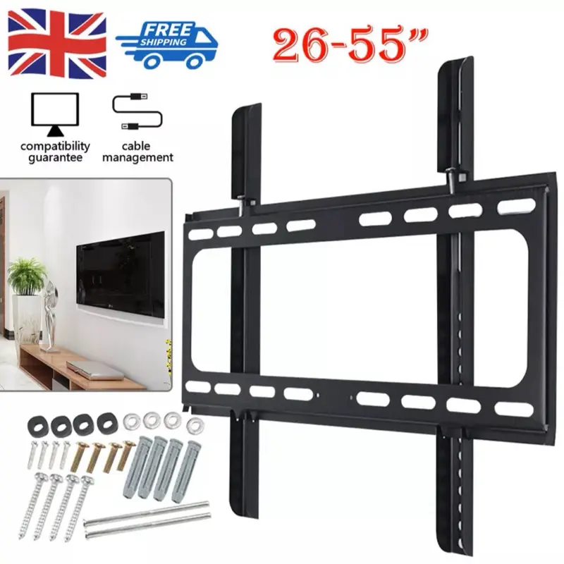 Slim TV Bracket Wall Mount For TV 26 30 32 37 40 42 44 47 55 LED LCD inch Plasma
