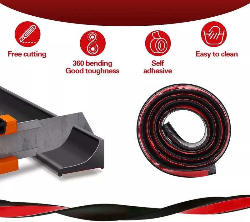 Product Introduction of ONCETRY 2M Bendable Bathroom Edging Seal Trim Strip Sink Kitchen Water Barrier 3