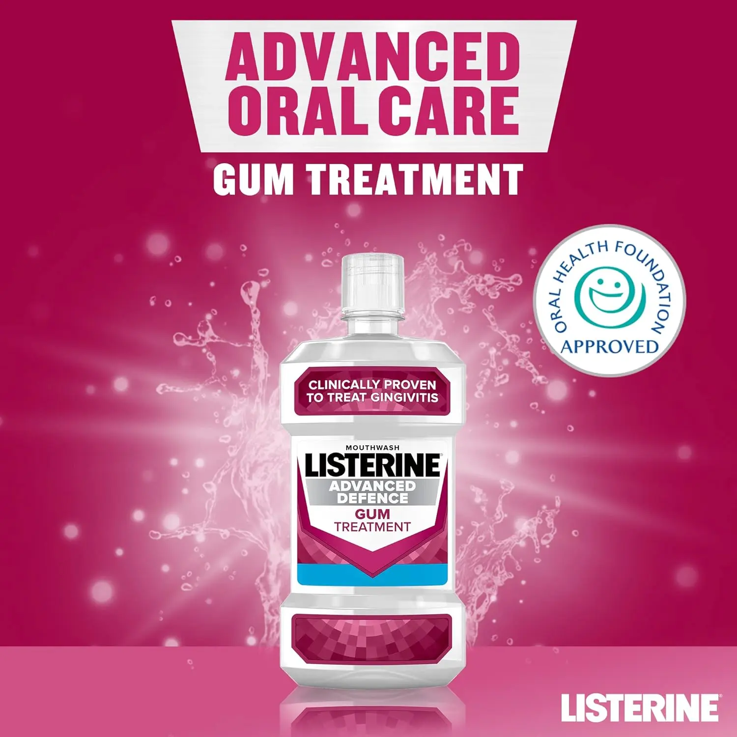 Gum Treatment Mouthwash (500ml), Clinically Proven to treat Gum Disease for Healthier Gums in as Little as Two Weeks, Repels Plaque Germs to Treat and Prevent Gingivitis from Recurring