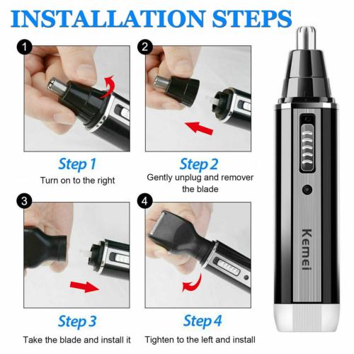 Product Introduction of Mens Rechargeable Hair Beard Eyebrow Ear Nose Shaver Trimmer Kit - 4 Functions - Comfort 7