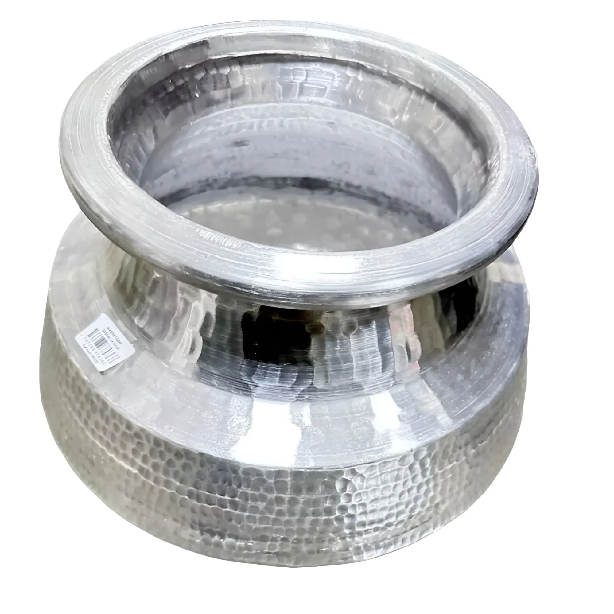 Aluminium Degchi Pot with Lid for Traditional Indian Degh Donga Pateela - Large Medium And Small Capacity - Classic Antique Design Cookware Round Ancient Kitchen Smooth - Biryani Pot Traditional Desi Cookware Pulao Curries Stews Authentic Indian Cooking