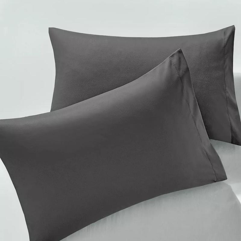 Trend & Bend  Ultra Soft 2-Pack Microfiber Pillowcases Soft, Breathable Pillow Cases White, Silver, Charcoal, Grey, Navy Blue, Emerald Green, Beige & Black - Set of 2 (50x75cm) 4