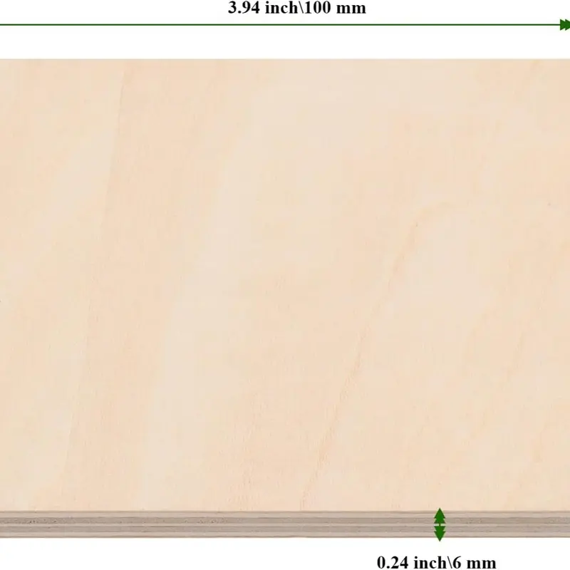 30 PCS 10x10 cm Basswood Sheets, Unfinished Blank Wood Squares 6mm Thin Wooden Plywood Sheets, Wooden Cutouts for Crafts Engraving Laser Cutting 1