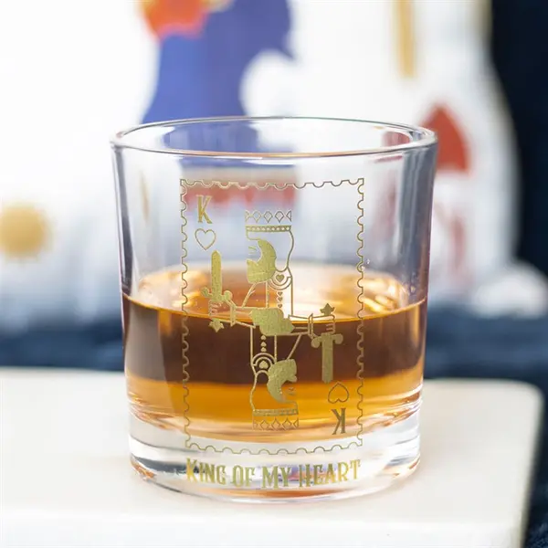 King of My Heart Drinking Glass 0