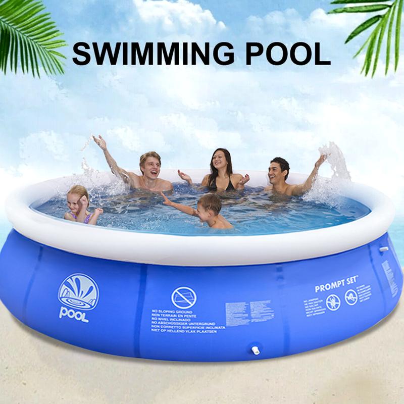 10ft Prompt Set Inflatable Paddling Pool Swimming Pool Family Fun Outdoor Party 0