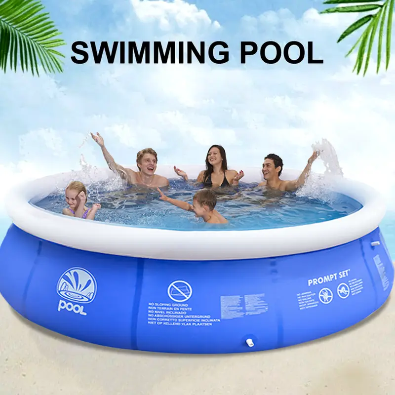 10ft Prompt Set Inflatable Paddling Pool Swimming Pool Family Fun Outdoor Party 0