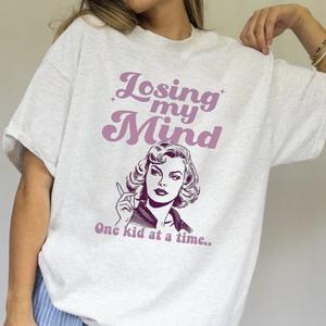 Losing My Mind Retro Graphic Women's T-shirt