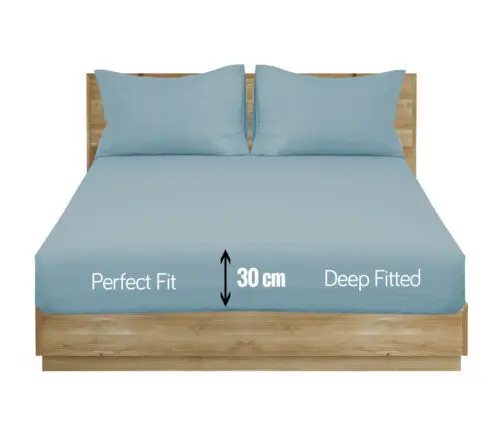Northern Luxe Extra Deep Elastic 30cm Fitted Bed Sheets - Single/Double/King & SK 1