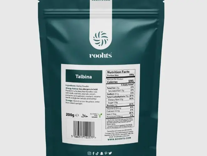 Roohts Talbina (Barley Flour) Porridge with Date Sugar - Great for wholesome Instant breakfasts Natural Food 5