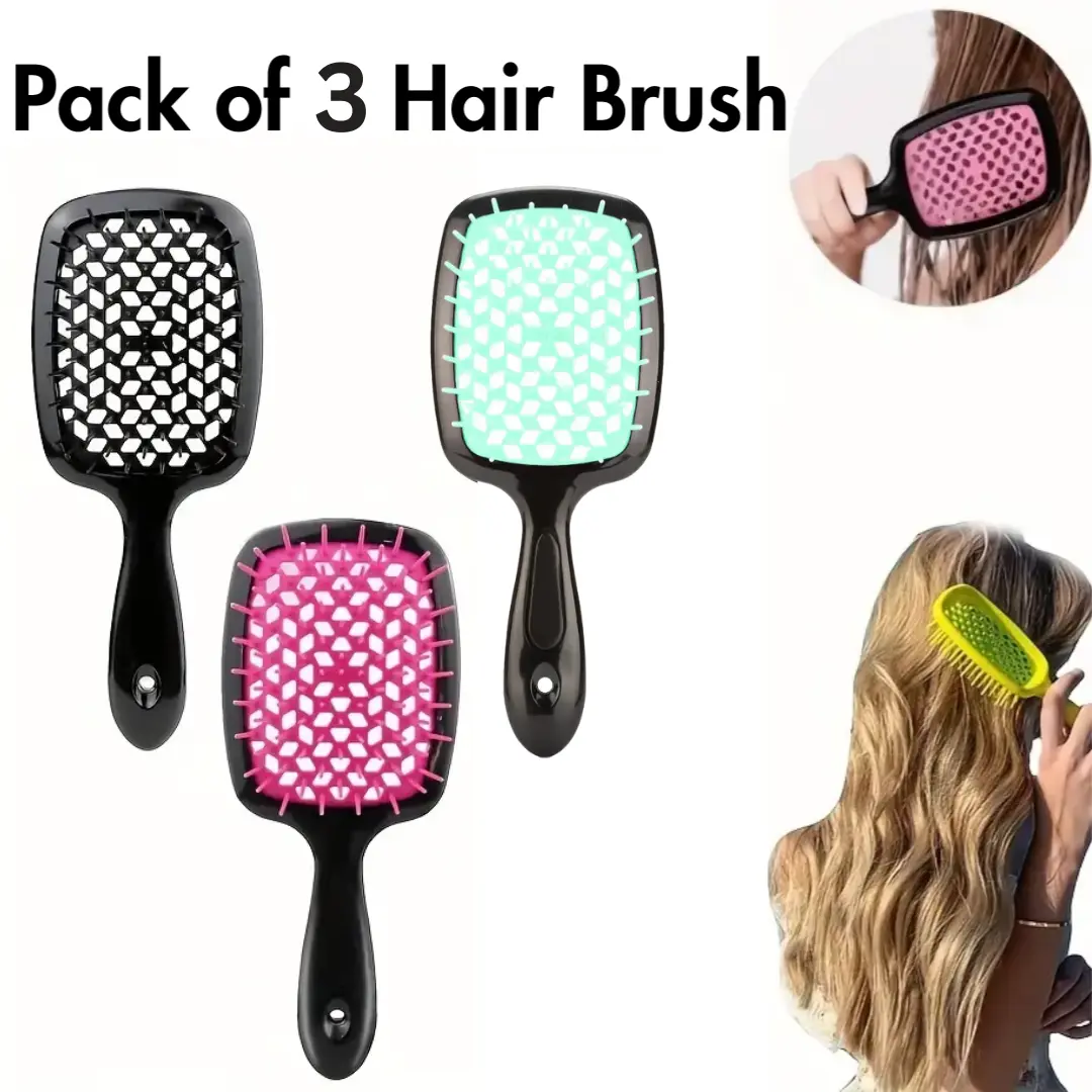 Detangling Hairdressing Comb Anti-Static Hollow Out Hair brush Scalp Massage Hair brush For All Hair Types Haircare Heatless tangleangel brush