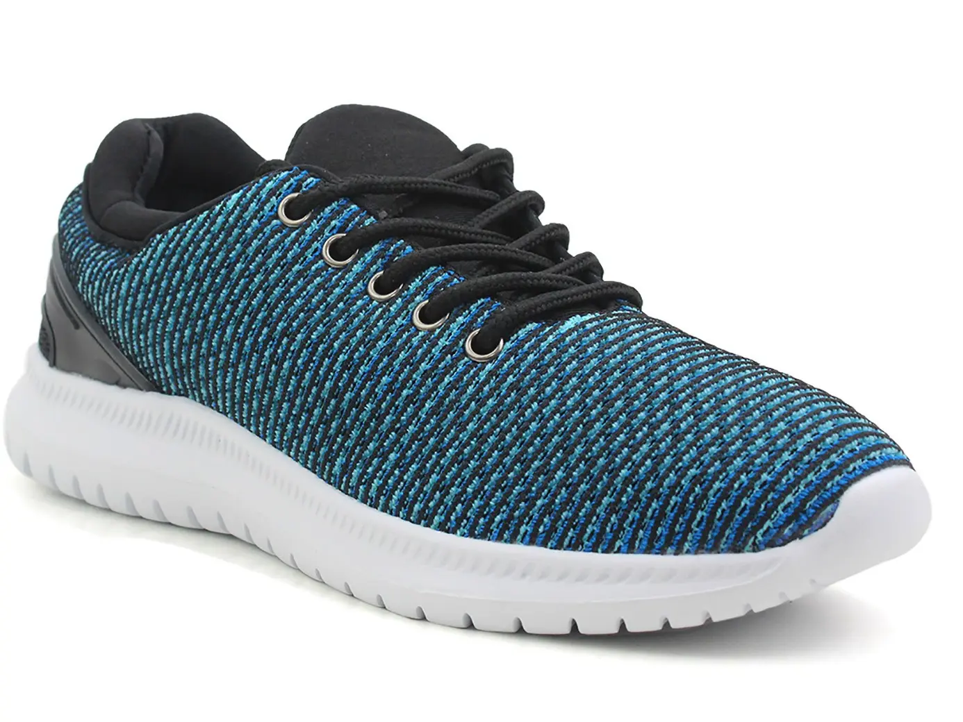 Blue Super Lightweight Lace up Trainers for Women - Sports Gym Fitness Running Walking Shoes - UK Sizes 3-6 - Athletic, Footwear