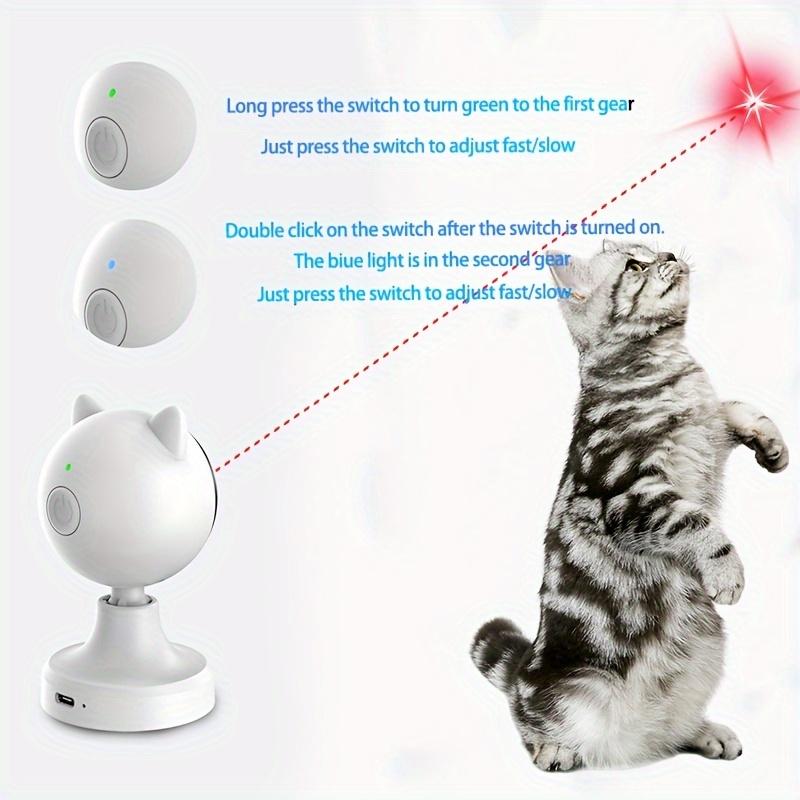 Portable USB Rechargeable Laser Cat Toy - Safe Low-Power Light for Indoor Interactive Play 2