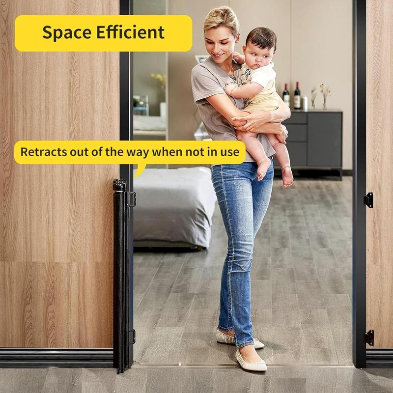 Sterzeal Retractable Stair Gates for Baby and Pet - Safety Gates for Indoor/Outdoor Use, Stairs, Hallways, and Doorways 6