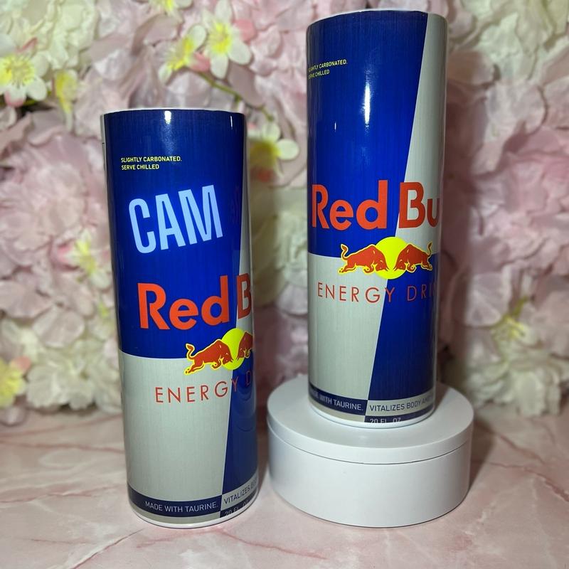 Redbull Tumbler - 20oz Sublimation Tumbler. Drinkware Steel Lid Straw Flasks Personalised 0